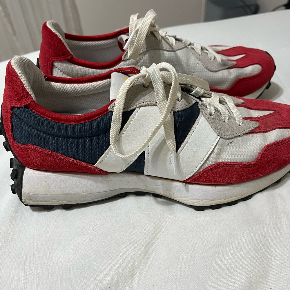 NEW BALANCE 327 ‘Natural Indigo Team Red’ trainers shoes Men’s size 9.5